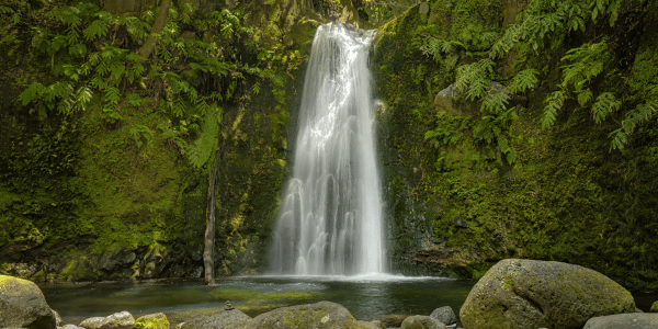 Salto do Prego, waterval op de Azoren